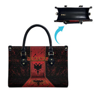 Albania Leather Bag Black Double Headed Eagle - Wonder Print Shop