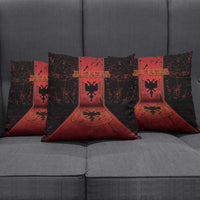 Albania Pillow Cover Black Double Headed Eagle - Wonder Print Shop