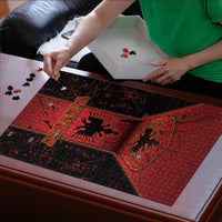 Albania Puzzle Black Double Headed Eagle - Wonder Print Shop