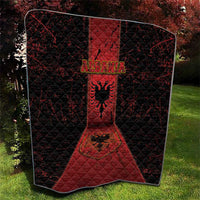 Albania Quilt Black Double Headed Eagle - Wonder Print Shop