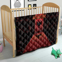 Albania Quilt Black Double Headed Eagle - Wonder Print Shop