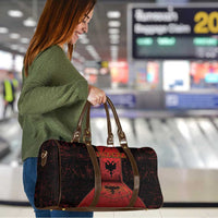 Albania Travel Bag Black Double Headed Eagle - Wonder Print Shop