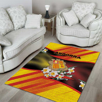 Andorra Area Rug The Grandalla Flowers With Symbol - Wonder Print Shop