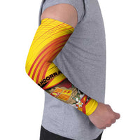 Andorra Arm Sleeves The Grandalla Flowers With Symbol - Wonder Print Shop