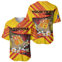Personalized Andorra Baseball Jersey The Grandalla Flowers With Symbol - Wonder Print Shop