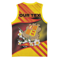 Personalized Andorra Basketball Jersey The Grandalla Flowers With Symbol - Wonder Print Shop