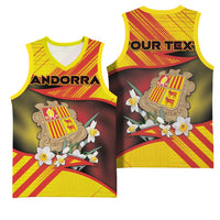 Personalized Andorra Basketball Jersey The Grandalla Flowers With Symbol - Wonder Print Shop