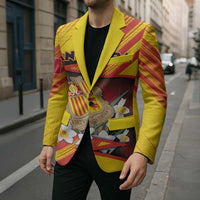 Personalized Andorra Blazer The Grandalla Flowers With Symbol - Wonder Print Shop