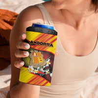Personalized Andorra 4 in 1 Can Cooler Tumbler The Grandalla Flowers With Symbol - Wonder Print Shop