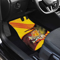 Andorra Car Mats The Grandalla Flowers With Symbol - Wonder Print Shop