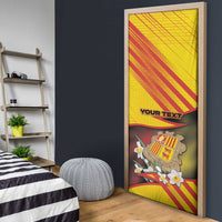 Andorra Door Cover The Grandalla Flowers With Symbol - Wonder Print Shop
