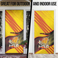 Andorra Door Cover The Grandalla Flowers With Symbol - Wonder Print Shop