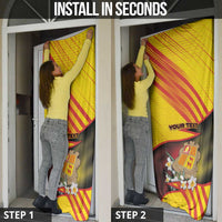 Andorra Door Cover The Grandalla Flowers With Symbol - Wonder Print Shop