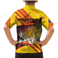 Personalized Andorra Family Matching Mermaid Dress and Hawaiian Shirt The Grandalla Flowers With Symbol - Wonder Print Shop