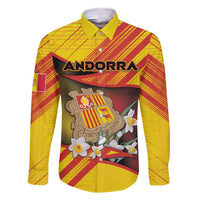 Personalized Andorra Family Matching Short Sleeve Bodycon Dress and Hawaiian Shirt The Grandalla Flowers With Symbol - Wonder Print Shop