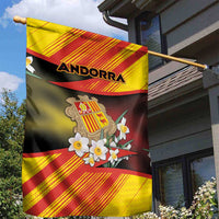 Andorra Garden Flag The Grandalla Flowers With Symbol - Wonder Print Shop