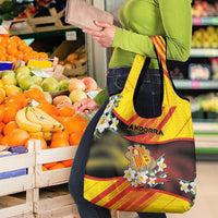 Andorra Grocery Bag The Grandalla Flowers With Symbol - Wonder Print Shop