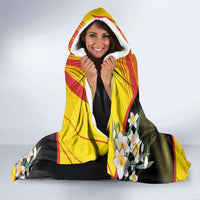 Andorra Hooded Blanket The Grandalla Flowers With Symbol - Wonder Print Shop