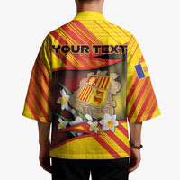 Personalized Andorra Kimono The Grandalla Flowers With Symbol - Wonder Print Shop