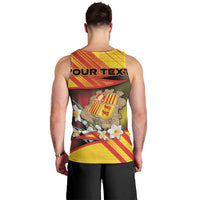 Personalized Andorra Men Tank Top The Grandalla Flowers With Symbol - Wonder Print Shop