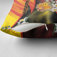 Andorra Pillow Cover The Grandalla Flowers With Symbol - Wonder Print Shop
