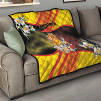 Andorra Quilt The Grandalla Flowers With Symbol - Wonder Print Shop