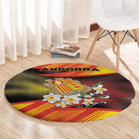 Andorra Round Carpet The Grandalla Flowers With Symbol - Wonder Print Shop