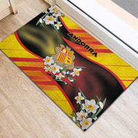 Andorra Rubber Doormat The Grandalla Flowers With Symbol - Wonder Print Shop