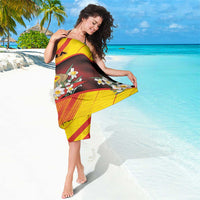 Andorra Sarong The Grandalla Flowers With Symbol - Wonder Print Shop