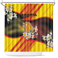 Andorra Shower Curtain The Grandalla Flowers With Symbol - Wonder Print Shop