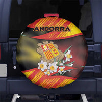 Andorra Spare Tire Cover The Grandalla Flowers With Symbol - Wonder Print Shop