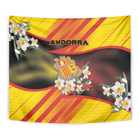 Andorra Tapestry The Grandalla Flowers With Symbol - Wonder Print Shop