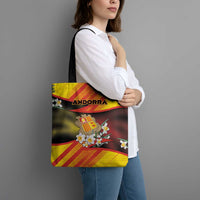 Andorra Tote Bag The Grandalla Flowers With Symbol - Wonder Print Shop
