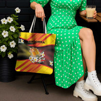 Andorra Tote Bag The Grandalla Flowers With Symbol - Wonder Print Shop