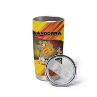 Personalized Andorra Tumbler Cup The Grandalla Flowers With Symbol - Wonder Print Shop