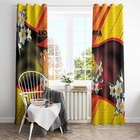 Andorra Window Curtain The Grandalla Flowers With Symbol - Wonder Print Shop