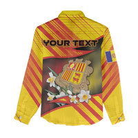 Personalized Andorra Women Casual Shirt The Grandalla Flowers With Symbol - Wonder Print Shop