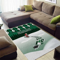 Golf Christmas Area Rug Driving Home Fooore Xmas - Wonder Print Shop