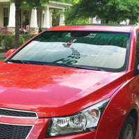 Golf Christmas Auto Sun Shade Driving Home Fooore Xmas - Wonder Print Shop