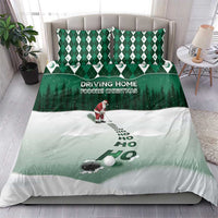 Golf Christmas Bedding Set Driving Home Fooore Xmas - Wonder Print Shop