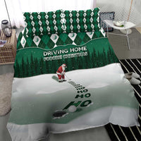 Golf Christmas Bedding Set Driving Home Fooore Xmas - Wonder Print Shop