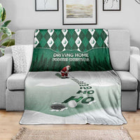Golf Christmas Blanket Driving Home Fooore Xmas - Wonder Print Shop