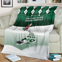 Golf Christmas Blanket Driving Home Fooore Xmas - Wonder Print Shop