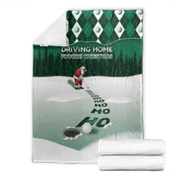 Golf Christmas Blanket Driving Home Fooore Xmas - Wonder Print Shop