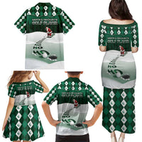 Golf Christmas Family Matching Puletasi and Hawaiian Shirt Driving Home Fooore Xmas - Wonder Print Shop