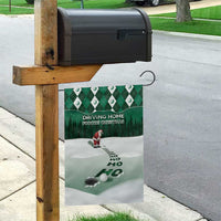 Golf Christmas Garden Flag Driving Home Fooore Xmas - Wonder Print Shop