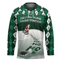 Golf Christmas Hockey Jersey Driving Home Fooore Xmas - Wonder Print Shop