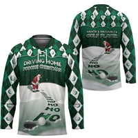 Golf Christmas Hockey Jersey Driving Home Fooore Xmas - Wonder Print Shop