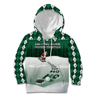 Golf Christmas Kid Hoodie Driving Home Fooore Xmas - Wonder Print Shop