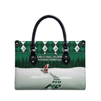 Golf Christmas Leather Bag Driving Home Fooore Xmas - Wonder Print Shop
